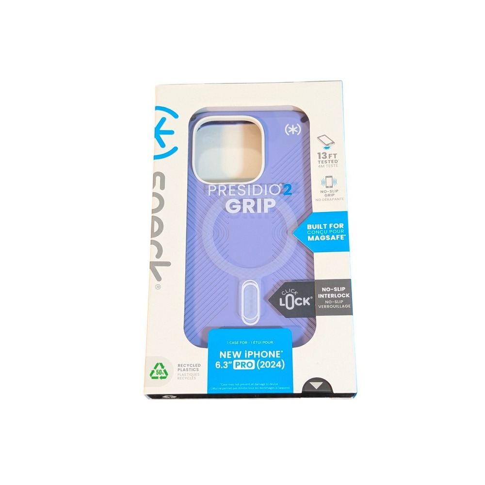 Y5N GENUINE Speck Presidio2 Grip Case for iPhone 16 Pro W/‎ Click Lock Lavender